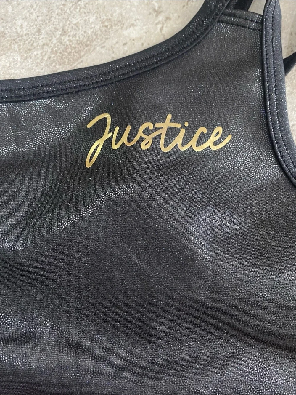 Justice Girls' Ombre One-Piece leotard in Black, Purple, Pink & Blue size 12-